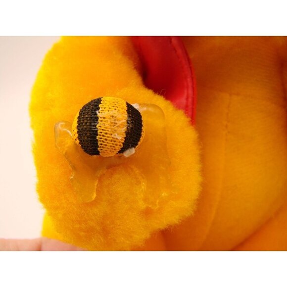 Vintage Nanco Yellow Honey Bear 1998 Honey Bee Red Vest Plush Animal Toy 7” - Picture 8 of 8